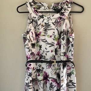 Flower print dress from White House Black Market